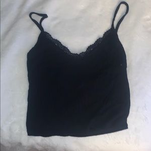 black lace tank